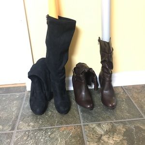 Black and brown shoes